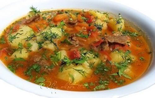 Шурпа.  Ингредиенты:  - Баранина шейка 0, 5 кг.