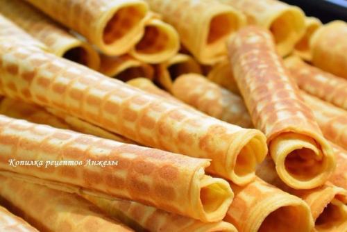 Тонкие хрустящие вафли (любимый рецепт). 01