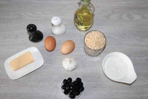 Гороховая запеканка.  Ингредиенты: 01