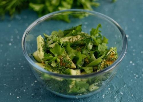 Острый салат из огурцов. 02