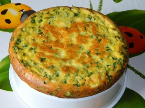 Домашний пирог с зеленым луком и яйцом. 05