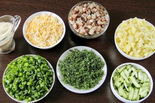 Салат Зеленая Шуба. 01