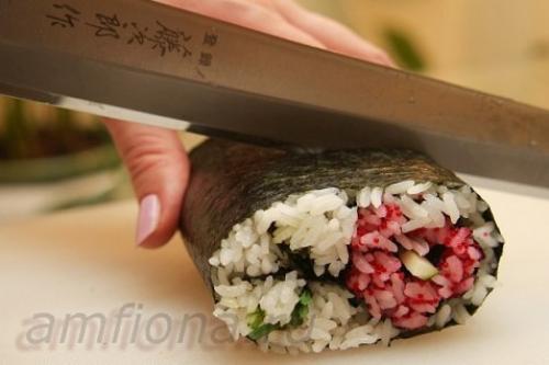 Кадзари - суши цветок. 08