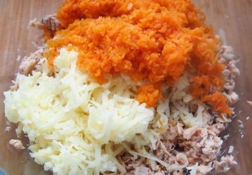 Салатные шарики А-ля Мимоза. 02