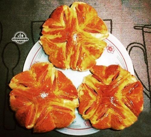 Колбасные цветочки.  Ингредиенты: 06