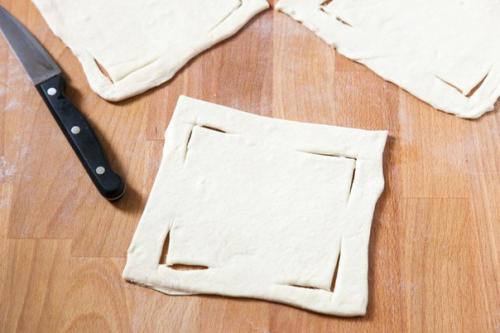 Слойки с персиками. 02