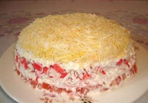 Топ - 6 салатов с крабовыми палочками. 03