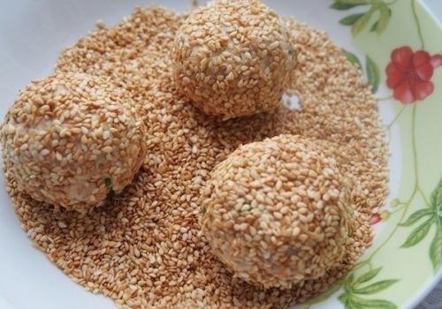 Салатные шарики А-ля Мимоза. 07