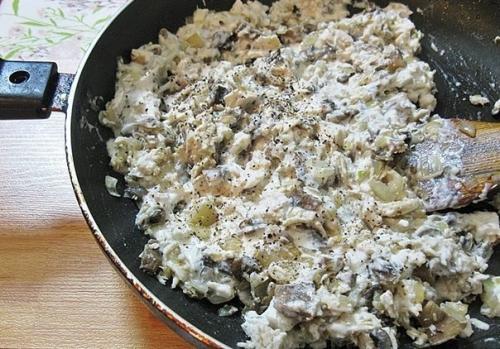 Жюльен с курицей и грибами. 01