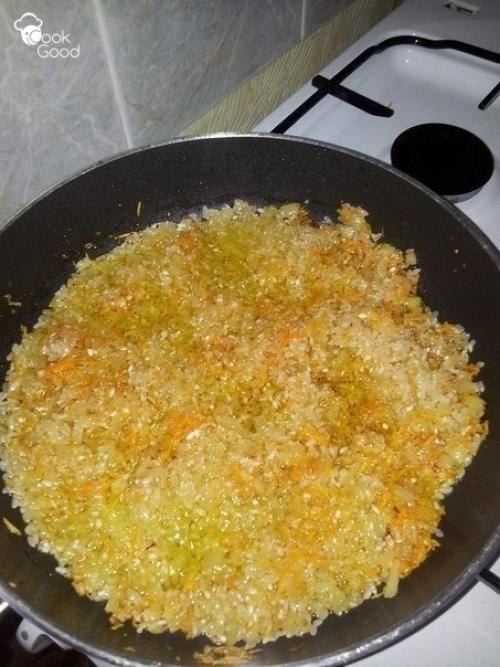 Рецепт риса в сковороде. 01