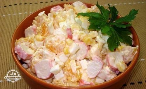 Топ - 6 салатов с крабовыми палочками. 04