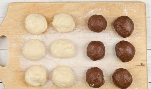 Полосатые булочки Сердечки. 03