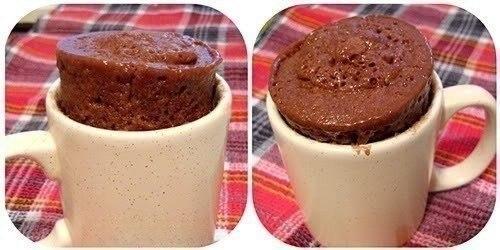 Шоколадный пирог в чашке.