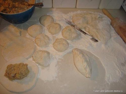 Быстрые пирожки.  Ингредиенты: 05