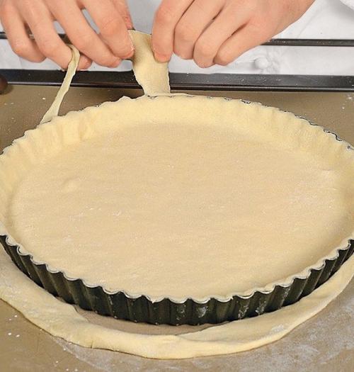 Пирог с персиками и вишнями. 03