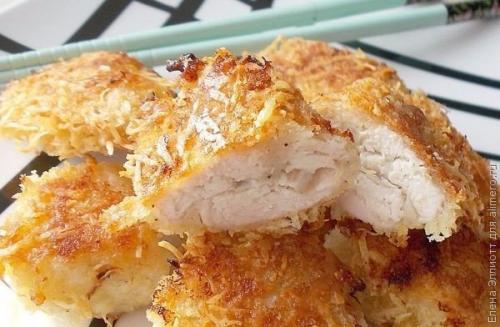 Золотистая курочка в СУХАРЯХ.