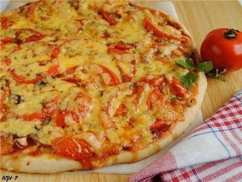 Рецепты пиццы!   1. пицца с курицей и грибами.