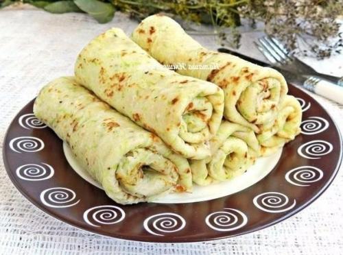 Кабачковые блинчики.  Ингредиенты: