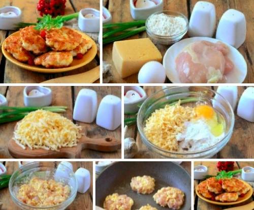 Шницели с сыром из курочки.