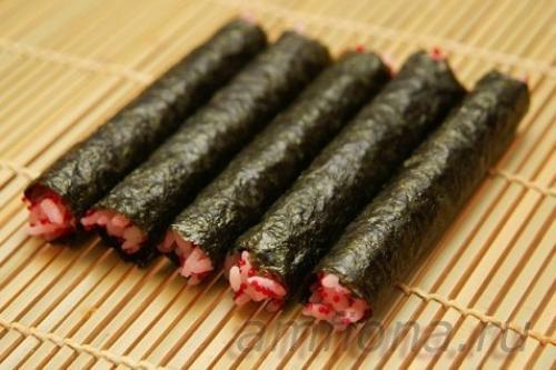 Кадзари - суши цветок. 02