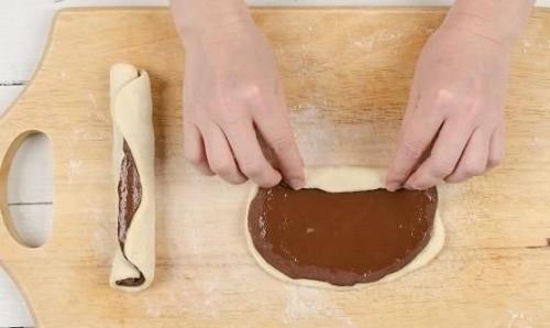 Полосатые булочки Сердечки. 05