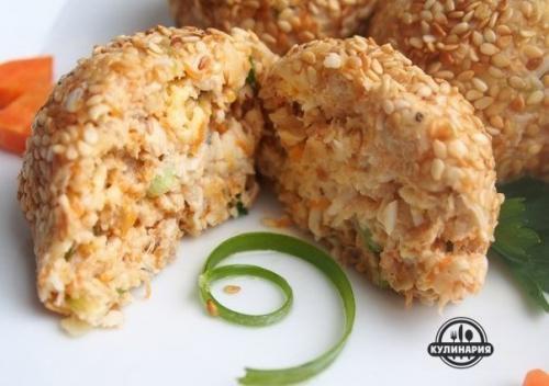 Салатные шарики А-ля Мимоза. 08