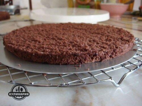 Шоколадный бисквит.  Ингредиенты: 05