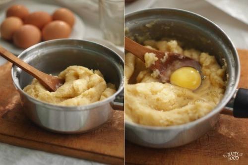 Профитроли с лимонно - ванильным кремом. 03