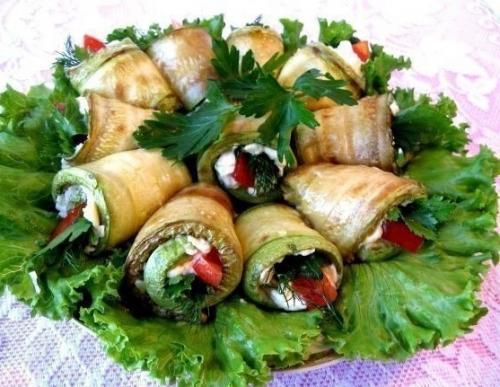 Остренькие рулетики из кабачков. 03 Остренькие рулетики из кабачков. 03