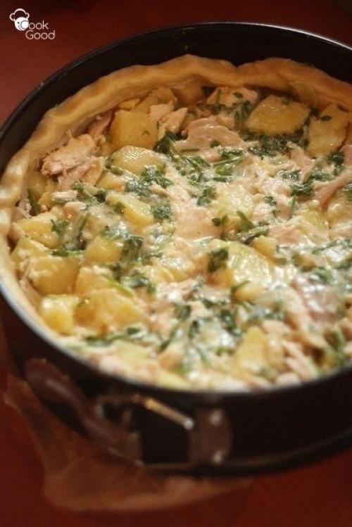 Пирог с курицей и картофелем. 05
