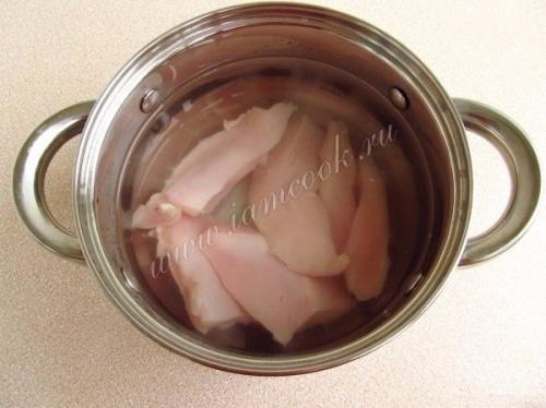 Куриный суп с плавленым сыром. 02