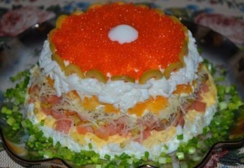 Слоеный салат Жемчужина.