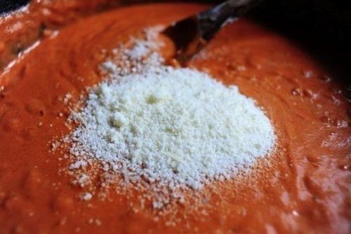 Феттучини в томатно - сливочном соусе. 03