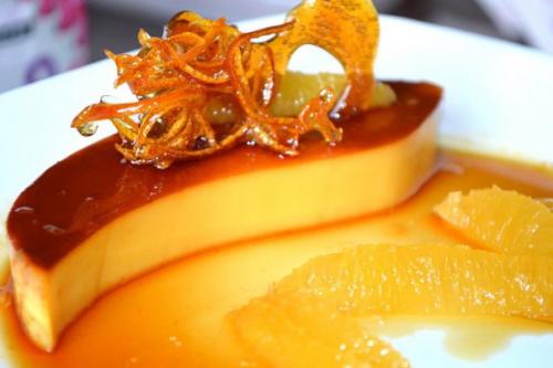 Испанский апельсиновый флан.