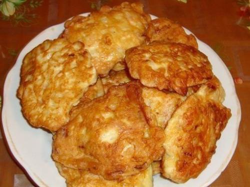 Куриные оладьи.  Ингредиенты: