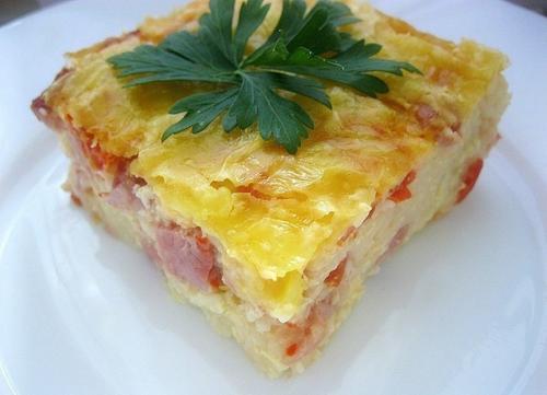 Лучшая запеканка с ветчиной.
