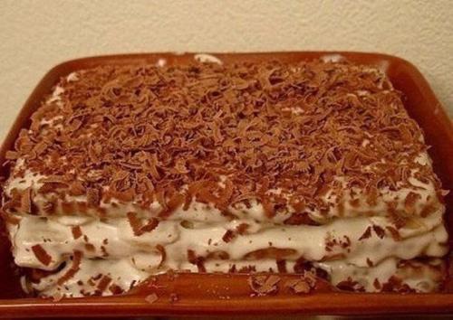 Торт из печенья с бананом на скорую руку?