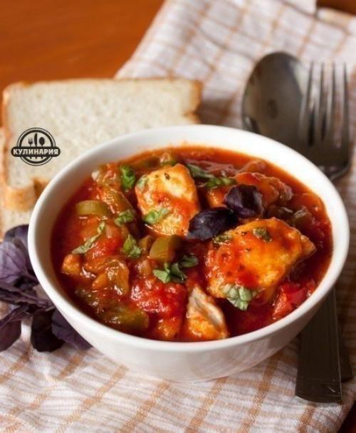 Пеппероната с курицей.