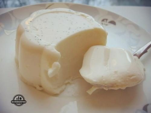 Ванильная панна - котта.