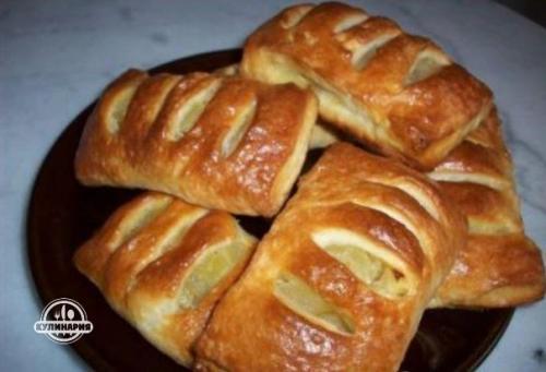 Кармашки с яблоками.

