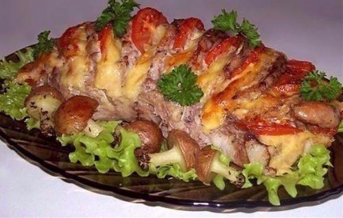 Запеченное мясо Гармошка. 02