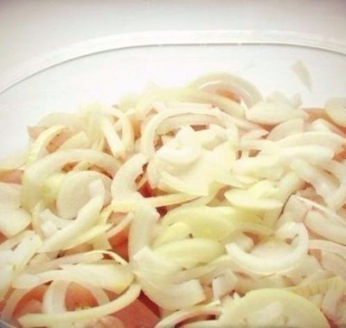 Курица под шубой в духовке. 02