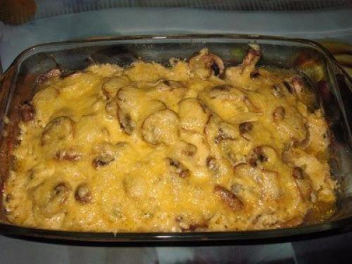 Мясо по-французски с грибами и сыром? 08