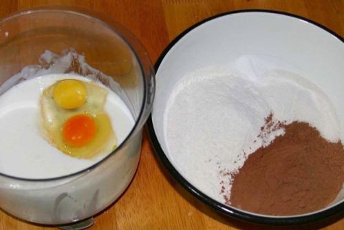 Маффины шоколадные.  Ингредиенты: 01