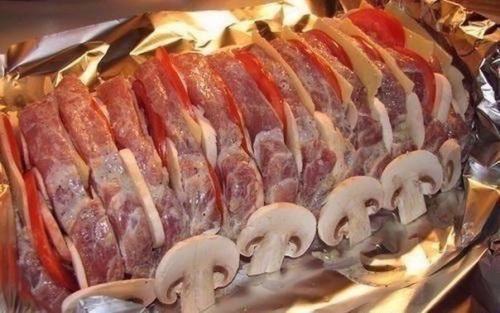 Запеченное мясо Гармошка. 01