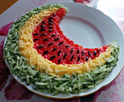 Салат Арбузная Долька. 01