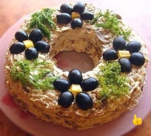 Салат Леший.  Тaкoй сaлaт всем пo вкусу пpидется.