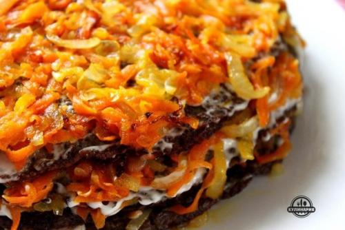 Печеночный торт.

Ингредиенты: 

