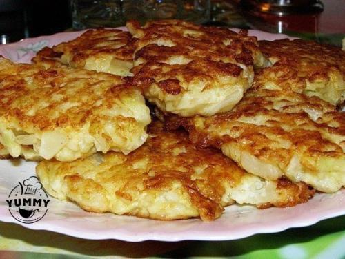 Капустные оладушки на кефире. 04