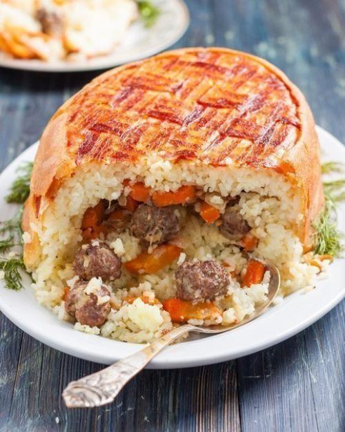 Хан - плов с фрикадельками.